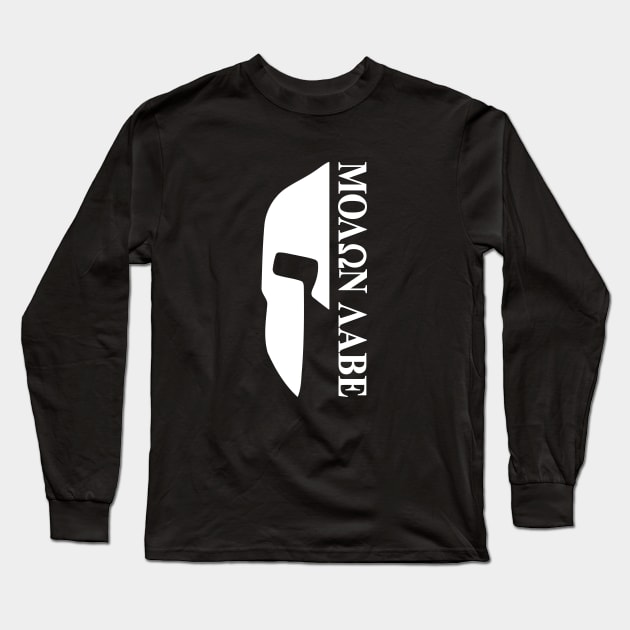 Mod.32 Molon Labe Greek Spartan Long Sleeve T-Shirt by parashop